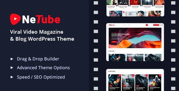 Netub v1.1.6 - 病毒视频博客/杂志 WordPress 主题