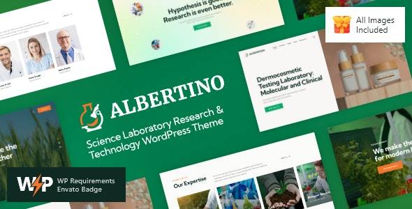Albertino v2.11 - 科学实验室研究与技术 WordPress 主题