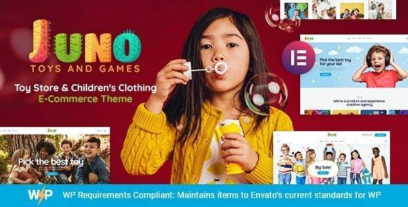 Juno v2.12 - 儿童玩具和游戏商店 WordPress 主题