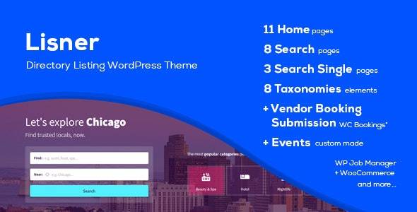 Lisner v1.4.0 - 现代目录列表 WordPress 主题