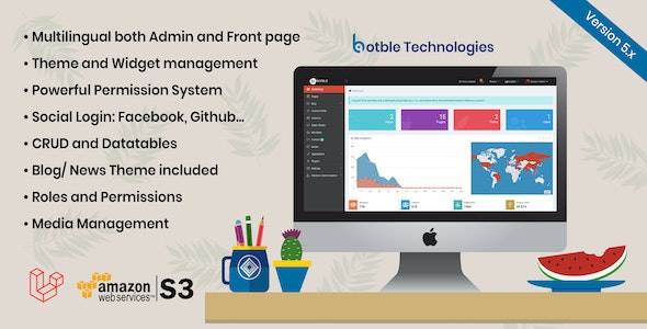 Botble v6.8.0 - Laravel CMS、CRUD 生成器、模块化和主题系统、角色权限、多语言博客