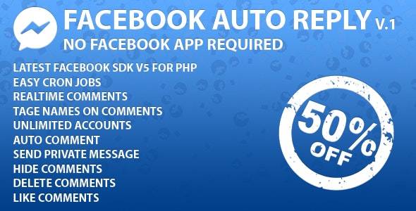 Facebook 自动回复（SAAS 就绪）v2.0.1