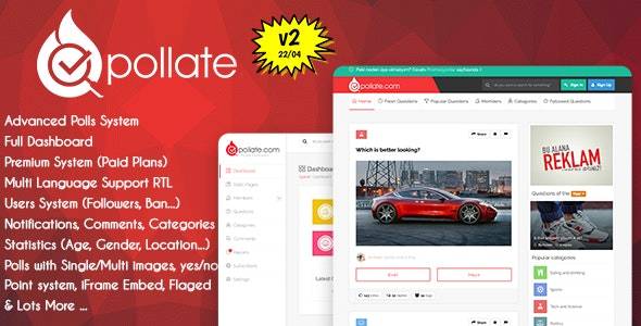 Pollat​​e v2.1 - 高级民意调查和投票平台