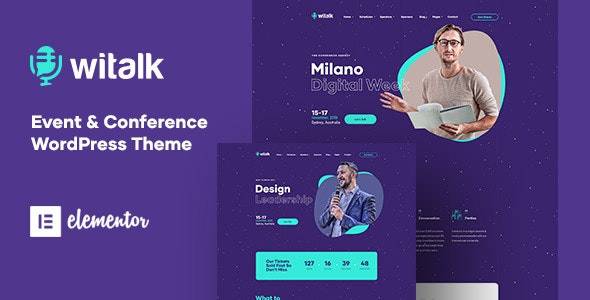 WiTalk v1.0.5 - 活动和会议 WordPress 主题