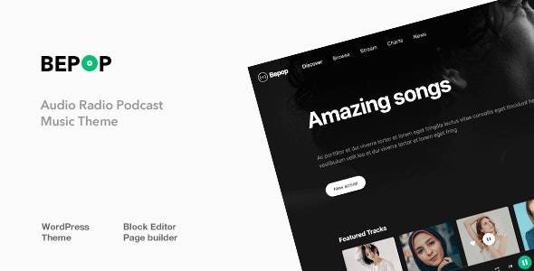 Bepop v1.1.2 - 不间断的音乐 WordPress 主题