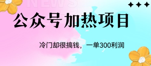 图片[1]-公众号加热项目：冷门玩法揭秘，每单可获利润300+-云上仙人资源网