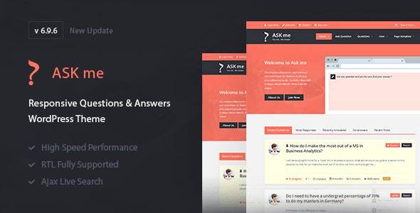 Ask Me v6.9.6 - 响应式问答 WordPress