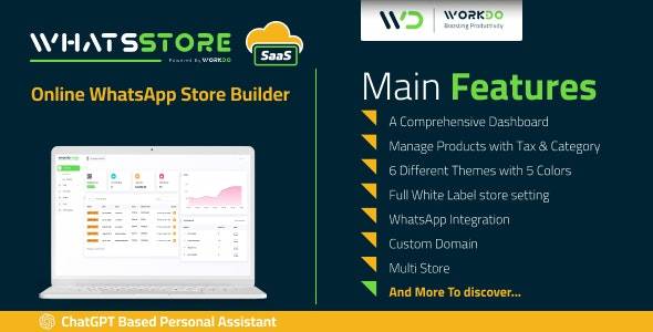 WhatsStore SaaS v6.8 - 在线 WhatsApp 商店生成器