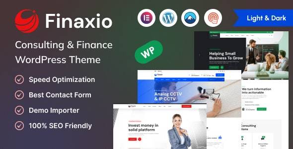 Finaxio v1.0.1 - 咨询和金融 WordPress 主题