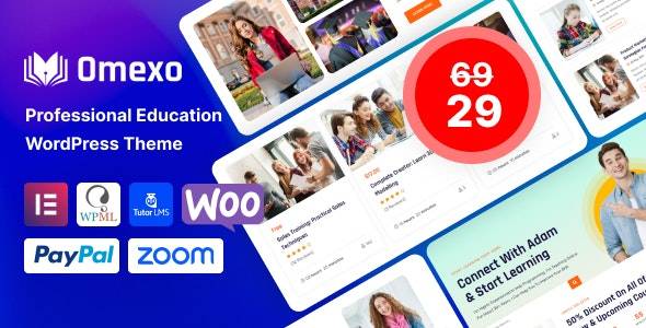 Omexo v1.5.5 - 教育和在线课程 WordPress 主题