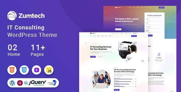 Zumtech v1.0.2 - IT 解决方案和技术 WordPress 主题