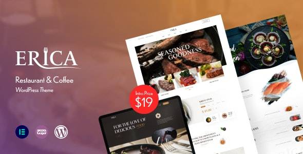 Erica v1.0 - 餐厅和咖啡 WordPress 主题