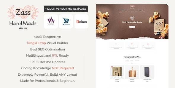 Zass v3.9.9.4 - 手工艺术家和工匠的 WooCommerce 主题