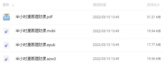 《半小时漫画理财课》全266页完整版电子书合集 《半小时漫画理财课》全266页完整版电子书合集