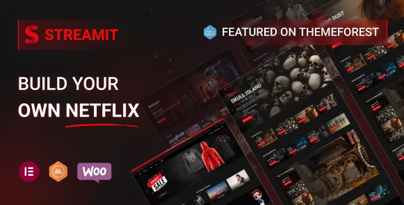 Streamit v3.1.0 - 视频流 WordPress 主题 + RTL