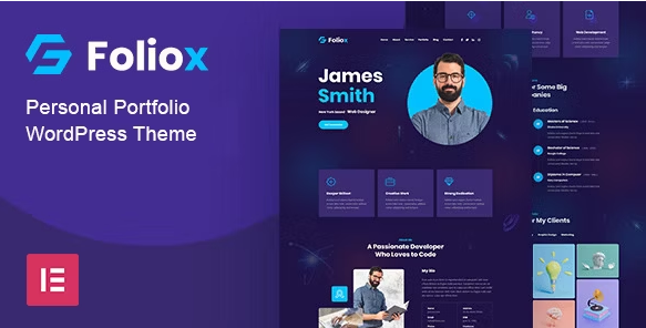 Foliox v1.0 - 个人作品集 WordPress 主题