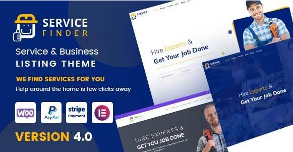 Service Finder v4.0 - 提供商和企业列表主题