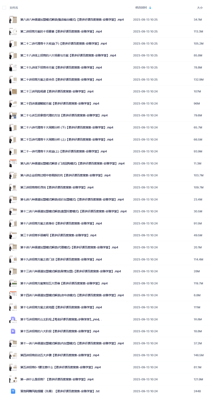 王昕招商方案私教课，解构招商方案意识形态，精准把握渠道代理基本法