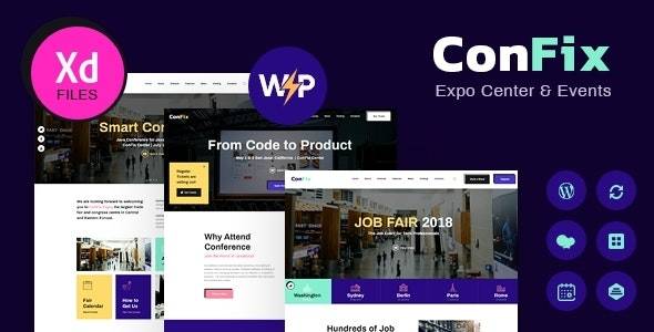 ConFix v1.0.7 - 博览会和活动 WordPress 主题