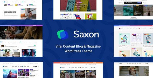 Saxon v1.9.2 - 病毒式内容博客和杂志主题