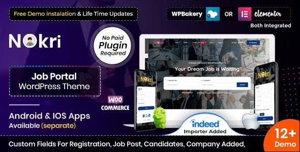 Nokri v1.5.4 - 求职板 WordPress 主题
