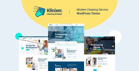 Klinixer v1.0.8 - 清洁服务 WordPress 主题 + RTL