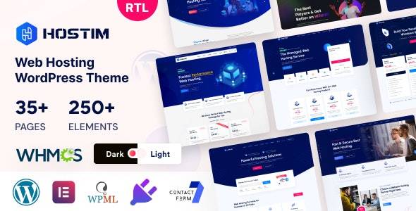 Hostim v3.2.0 - 带有 WHMCS 的虚拟主机 WordPress 主题