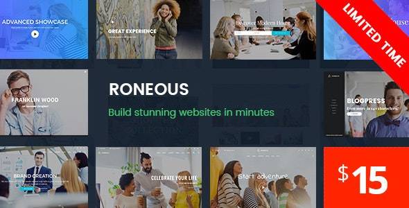 Roneous v2.0.0 - 创意多用途 WordPress 主题
