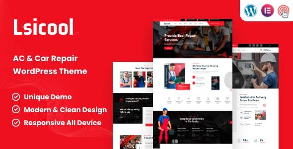 Lsicool v1.0 - 空调和汽车维修 WordPress 主题