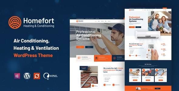 Homefort v1.1.3 - 空调和供暖 WordPress 主题 + RTL
