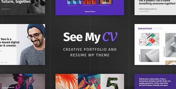 See My CV v1.1.6 - 简历和 vCard WordPress 主题
