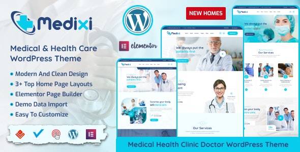 Medixi v1.1.0 - 医生和医疗保健 WordPress 主题