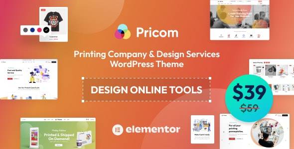 Pricom v1.4.4 - 印刷公司和设计服务 WordPress 主题