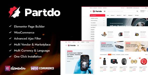 Partdo v1.1.2 – 汽车零部件和工具店 WooCommerce 主题