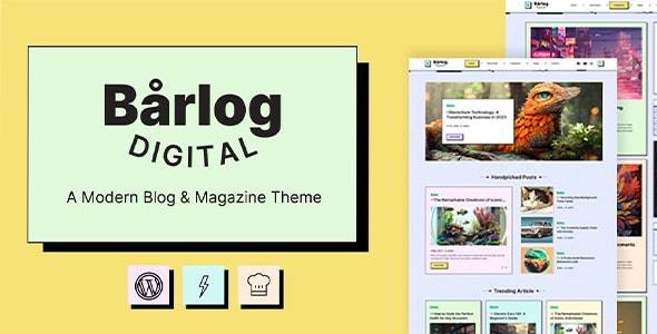 Barlog v1.3.0 - 现代博客和杂志主题