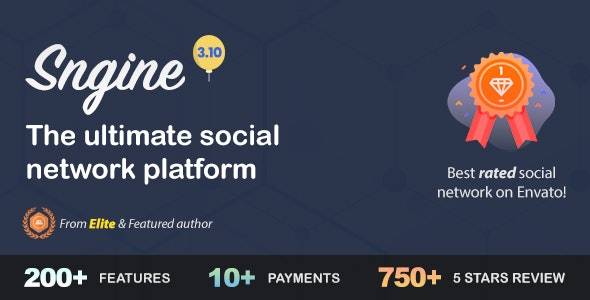Sngine v3.10 - 终极 PHP 社交网络平台
