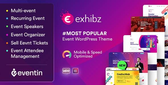 Exhibz v2.5.8 - 活动会议 WordPress 主题