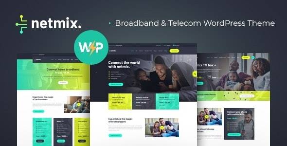 Netmix v1.0.11 - 宽带和电信互联网提供商 WordPress 主题