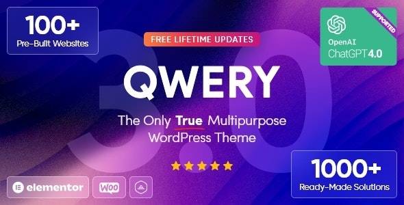 Qwery v3.0 - 多用途商业 WordPress 主题 + RTL