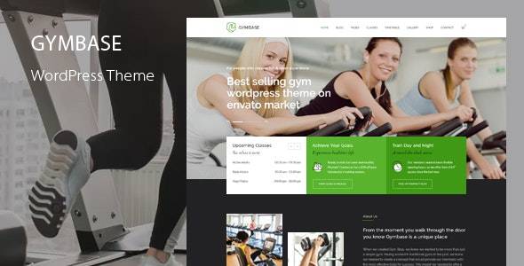 GymBase v15.0 - 响应式健身房健身 WordPress 主题