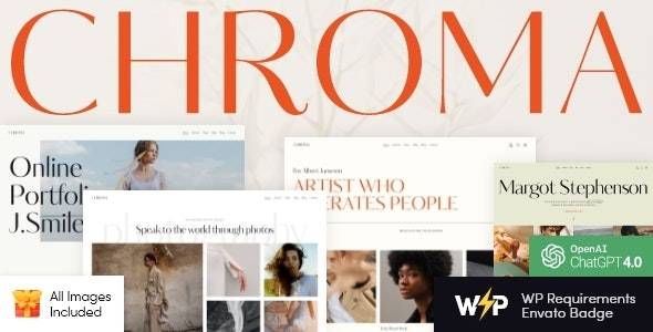 Chroma v1.0 - 摄影作品集 WordPress 主题