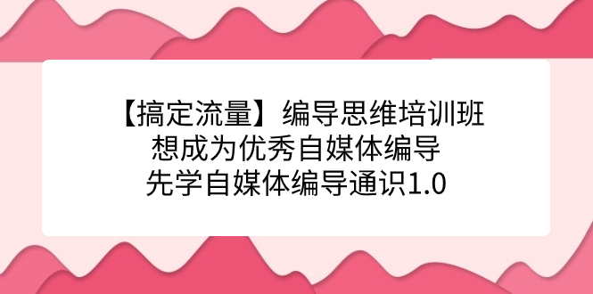 【流量玩家必备】编导思维培训班，想成为优秀自媒体编导先学自媒体编导通识1.0