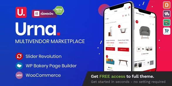 Urna v2.4.5 - 一体化 WooCommerce WordPress 主题