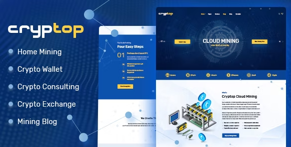 CrypTop v1.0.8 - ICO 登陆和加密货币 WordPress 主题