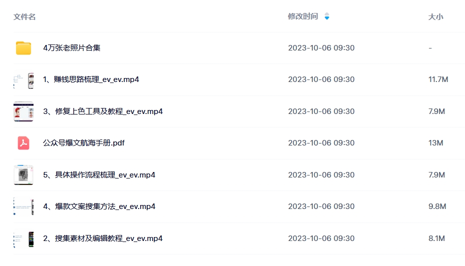 公众号文章搬运流量主项目（带4W图片素材）