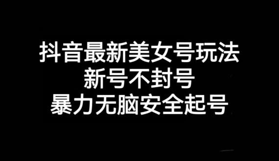 图片[1]-抖音最新美女号玩法，新号不封号，暴力无脑安全起号【揭秘】-云上仙人资源网