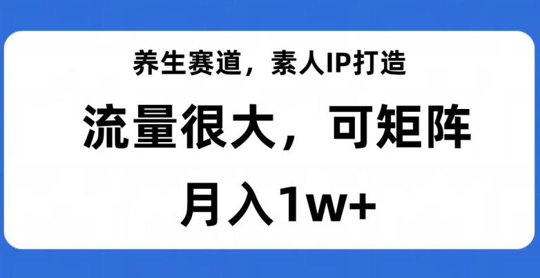 图片[1]-养生赛道IP打造，流量巨大，教你月入1W+【完整揭秘】-云上仙人资源网