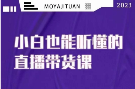 大威本威·能听懂的直播带货课,小白也能听懂,20节完整