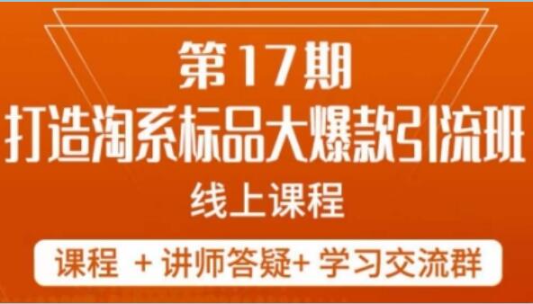 南掌柜·打造淘系标品大爆款5天线上课简介