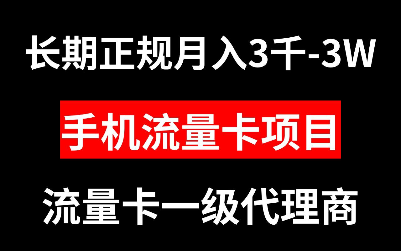 图片[1]-手机流量卡代理月入3000-3W长期正规项目-云上仙人资源网